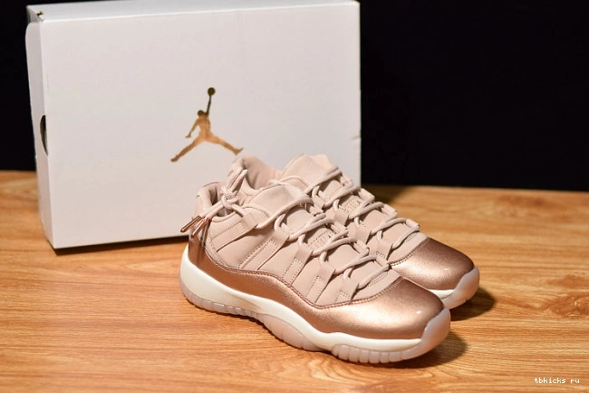 Rep TB Rose Air Jordan GS 11 Gold AH7860-105 Low 0716